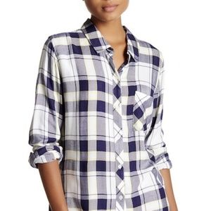 Rails "Hunter" Plaid Shirt in Navy and Yellow